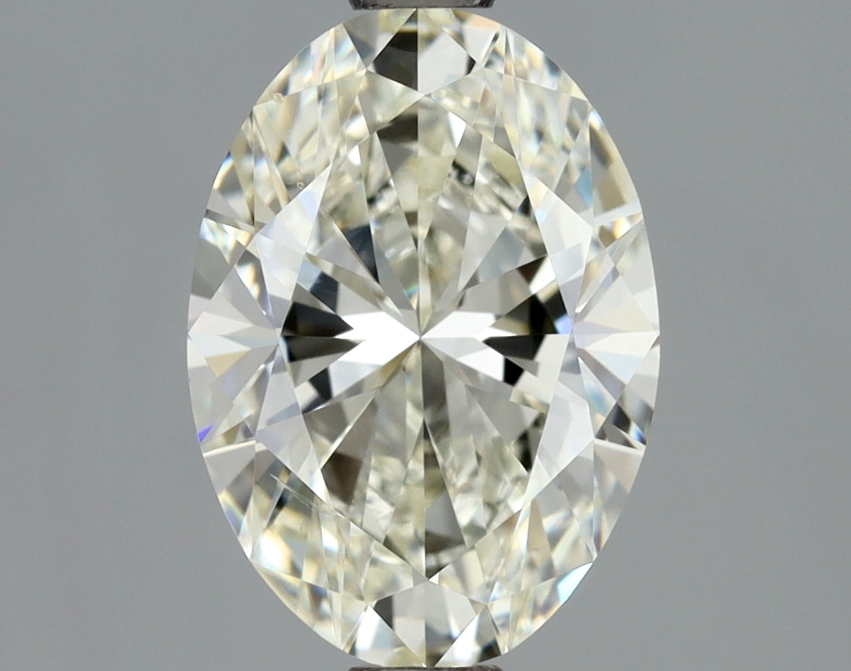 Lab-Grown 1.50 Carat Oval Shape Diamond color J Clarity SI1 With GIA Certificate, precious stones, engagement diamonds