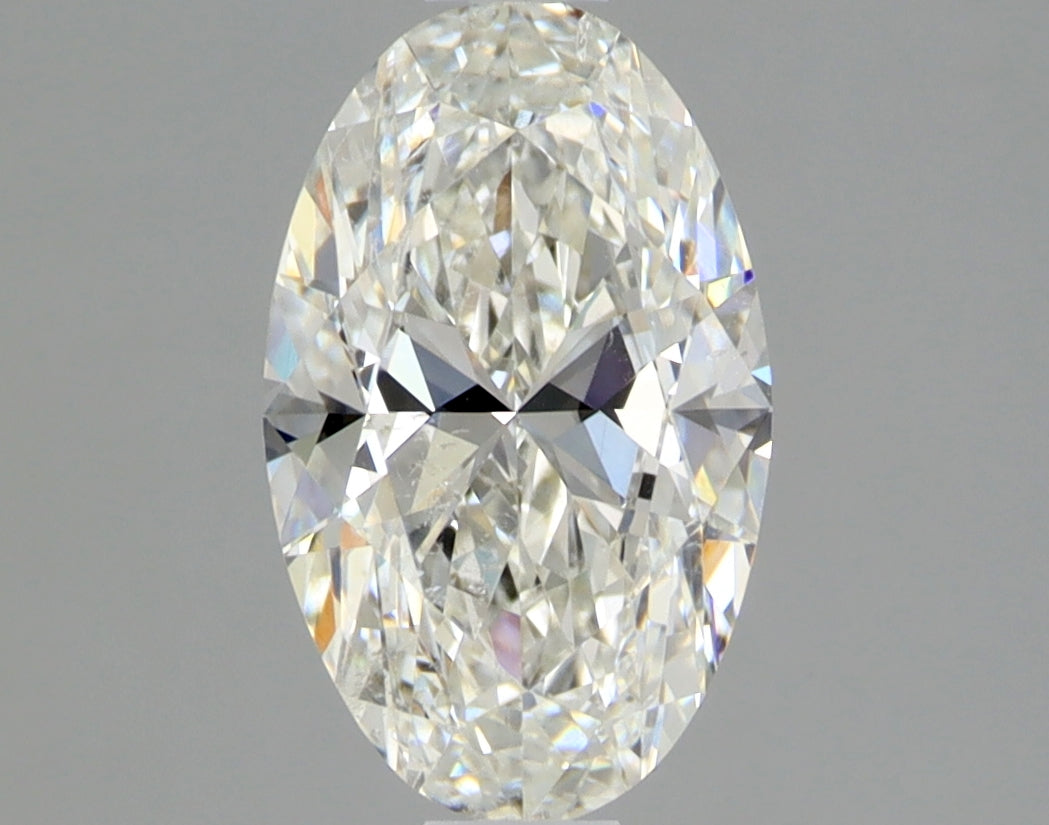 Lab-Grown 1.01 Carat Oval Shape Diamond color H Clarity SI1 With GIA Certificate, precious stones, engagement diamonds