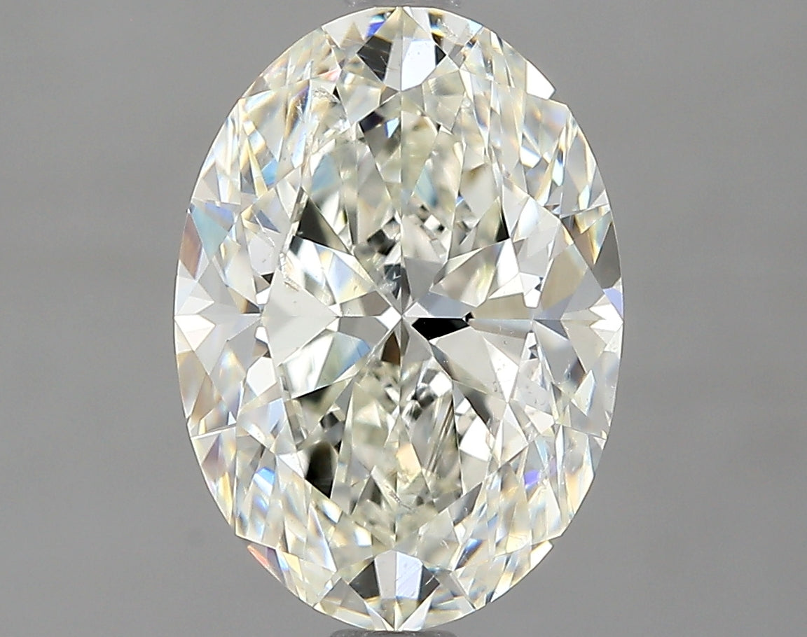 Lab-Grown 2.31 Carat Oval Shape Diamond color J Clarity SI2 With GIA Certificate, precious stones, engagement diamonds