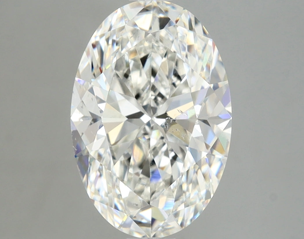 Lab-Grown 2.01 Carat Oval Shape Diamond color G Clarity SI2 With GIA Certificate, precious stones, engagement diamonds