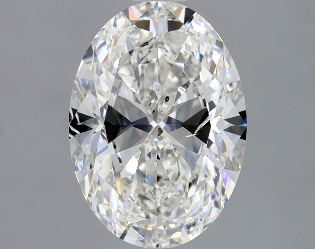 Lab-Grown 2.01 Carat Oval Shape Diamond color G Clarity SI1 With GIA Certificate, precious stones, engagement diamonds