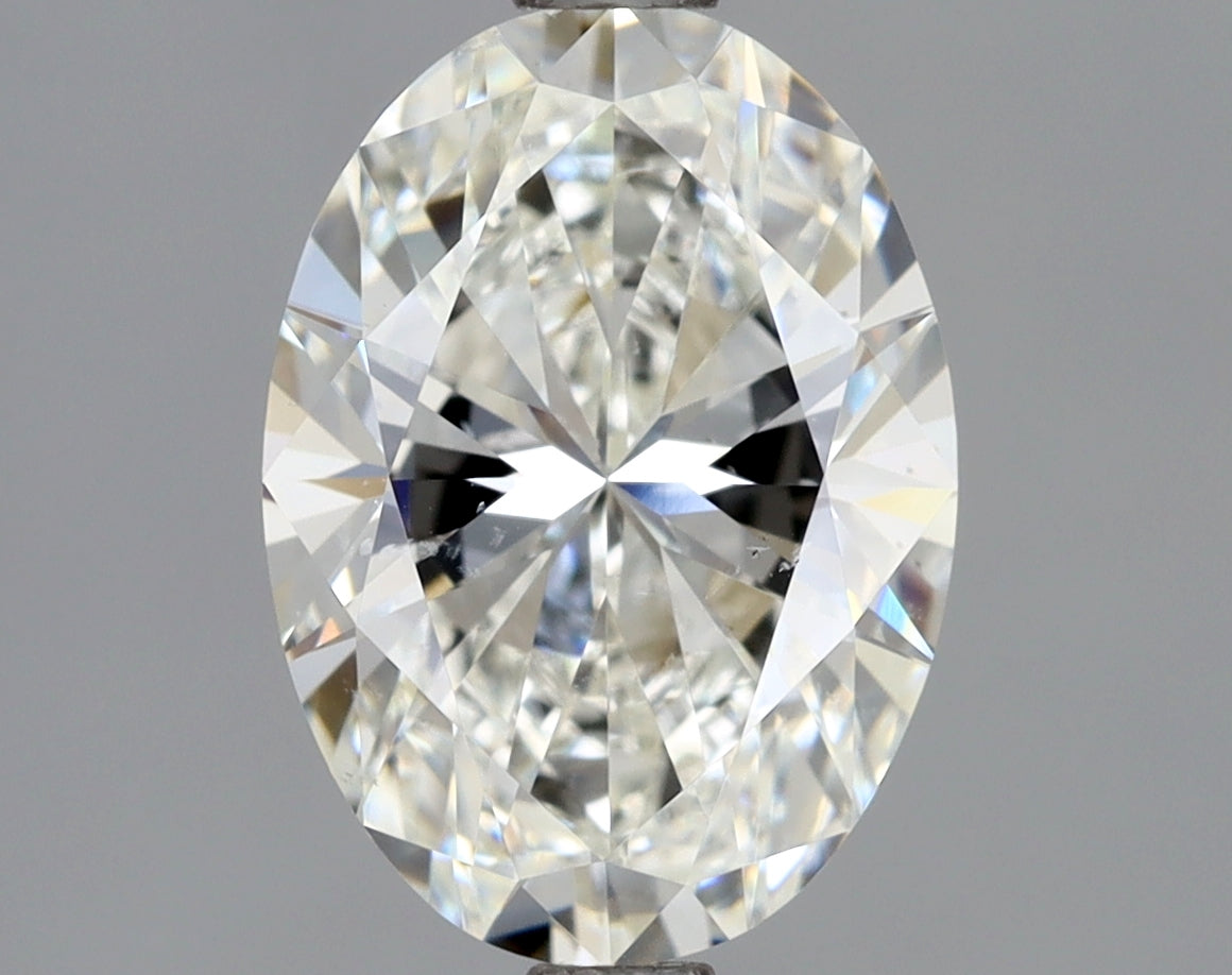 Lab-Grown 1.70 Carat Oval Shape Diamond color H Clarity SI1 With GIA Certificate, precious stones, engagement diamonds