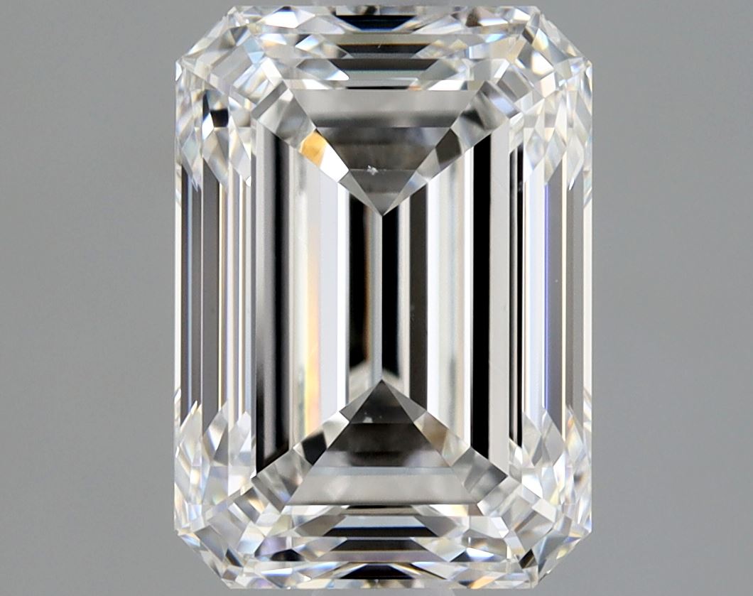 Lab-Grown 2.01 Carat Emerald Cut Diamond color G Clarity VS2 With GIA Certificate, precious stones, engagement diamonds
