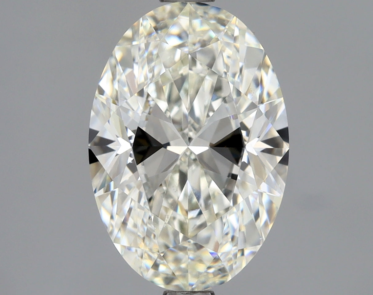 Lab-Grown 2.01 Carat Oval Shape Diamond color I Clarity SI1 With GIA Certificate, precious stones, engagement diamonds