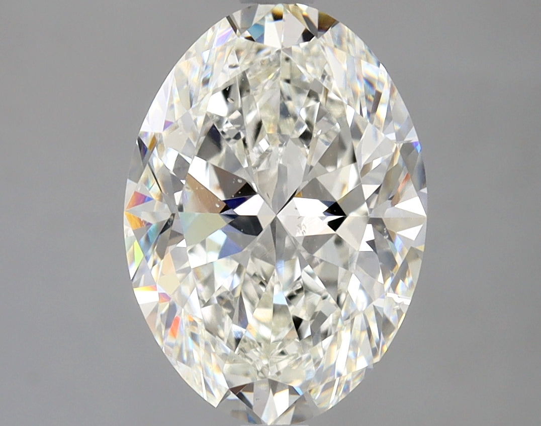 Lab-Grown 3.01 Carat Oval Shape Diamond color H Clarity SI1 With GIA Certificate, precious stones, engagement diamonds