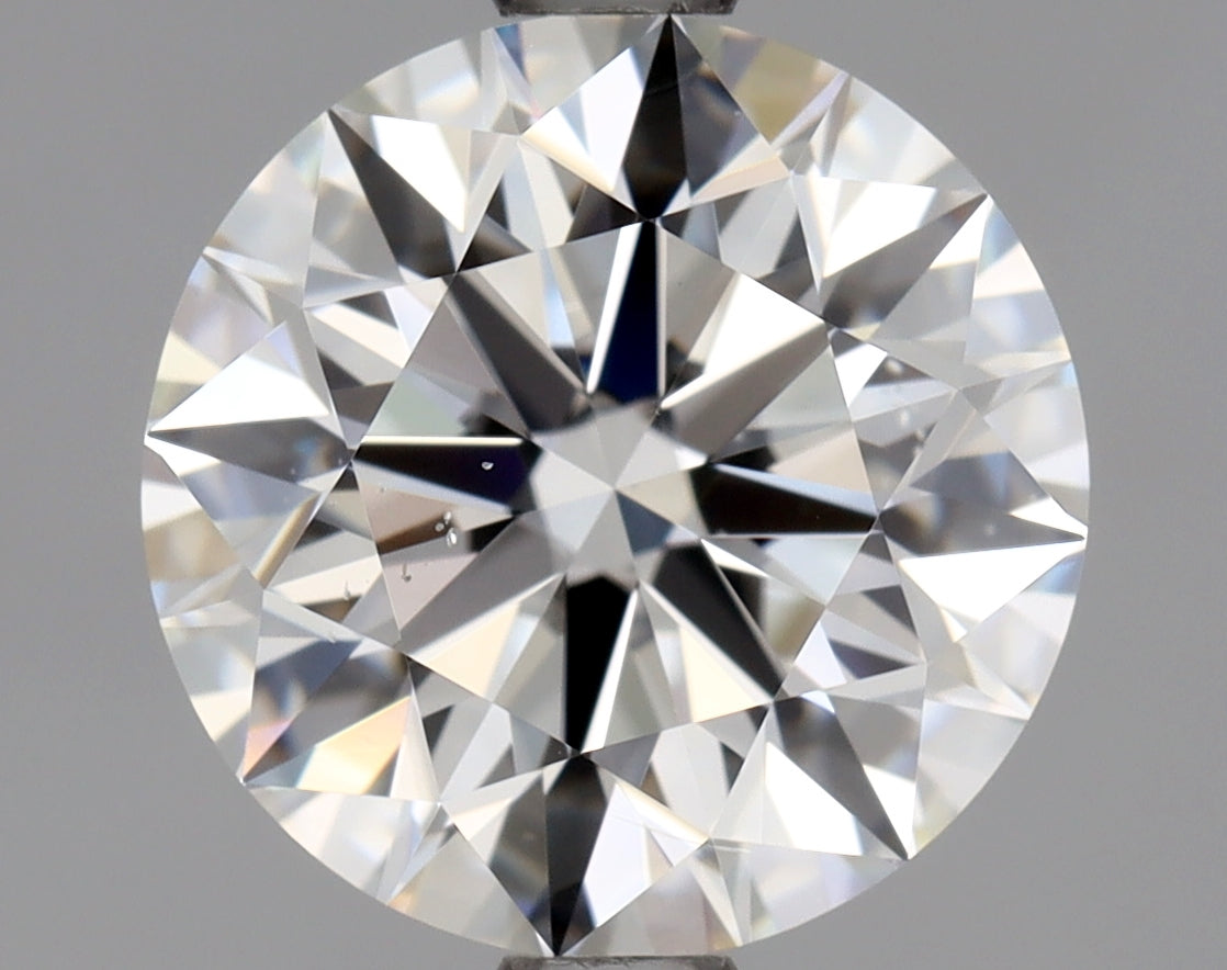 Lab-Grown 2.01 Carat Round Brilliant Diamond color G Clarity SI1 With GIA Certificate, precious stones, engagement diamonds