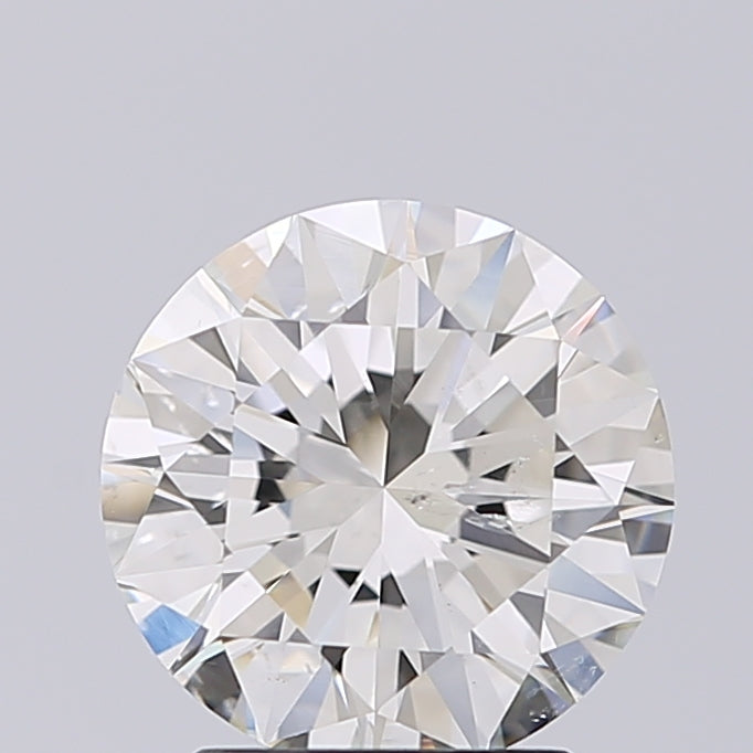 Lab-Grown 2.01 Carat Round Brilliant Diamond color J Clarity SI2 With GIA Certificate, precious stones, engagement diamonds