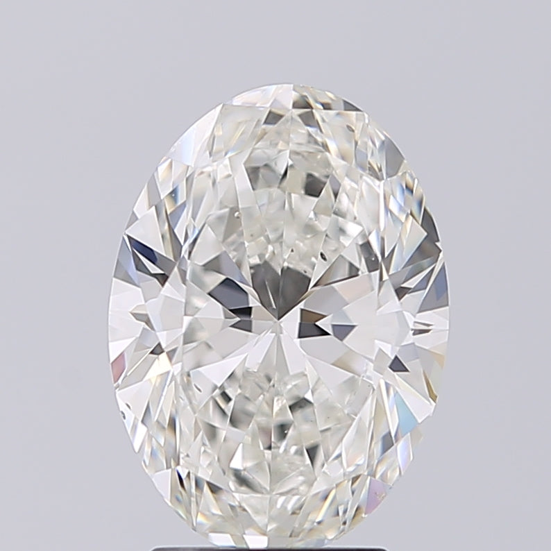 Lab-Grown 2.51 Carat Oval Shape Diamond color H Clarity SI1 With GIA Certificate, precious stones, engagement diamonds