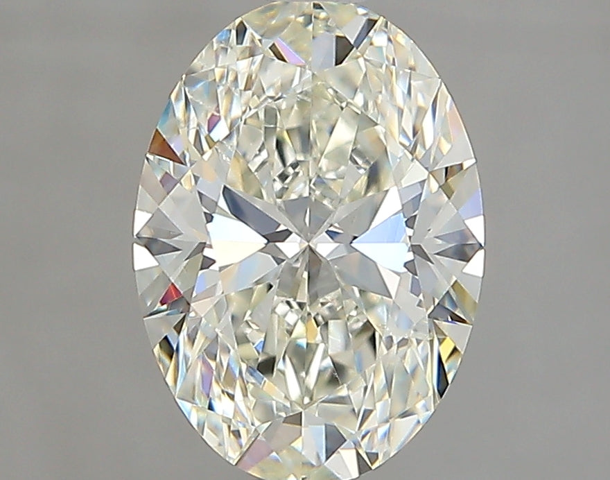 Lab-Grown 1.40 Carat Oval Shape Diamond color J Clarity SI2 With GIA Certificate, precious stones, engagement diamonds