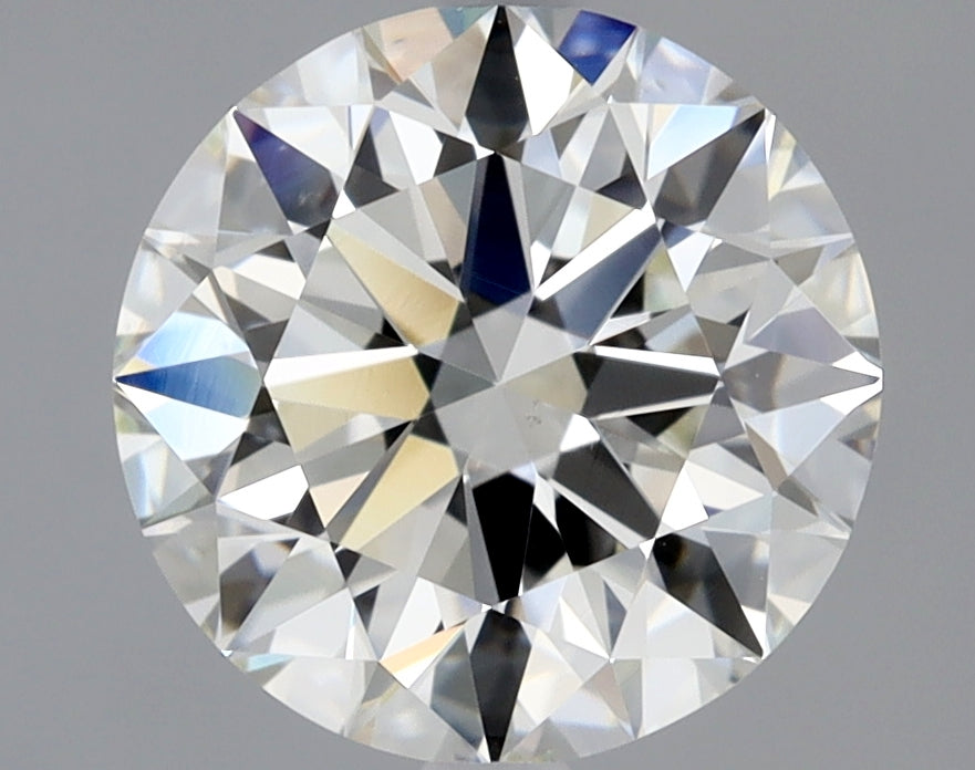 Lab-Grown 2.01 Carat Round Brilliant Diamond color J Clarity SI1 With GIA Certificate, precious stones, engagement diamonds