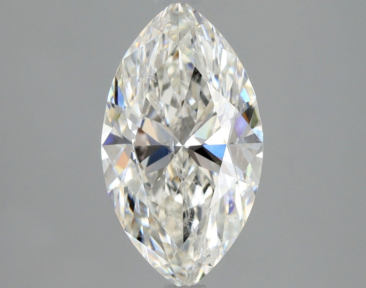 Lab-Grown 2.02 Carat Marquis Shape Diamond color H Clarity SI2 With GIA Certificate, precious stones, engagement diamonds