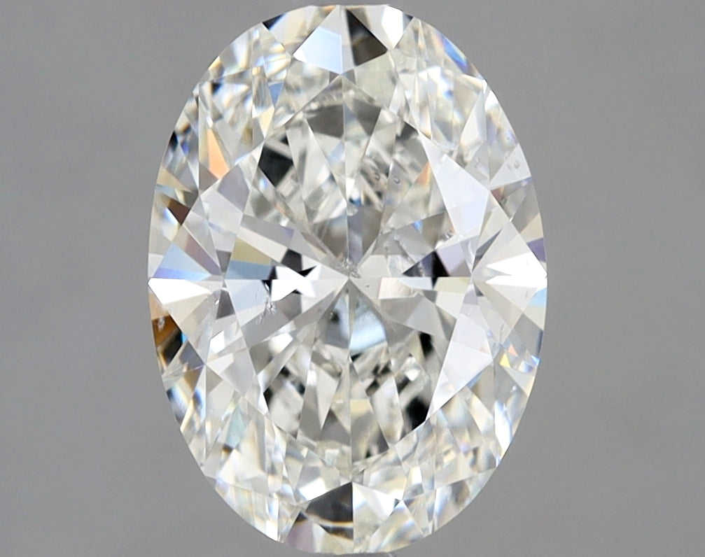 Lab-Grown 2.01 Carat Oval Shape Diamond color I Clarity SI2 With GIA Certificate, precious stones, engagement diamonds
