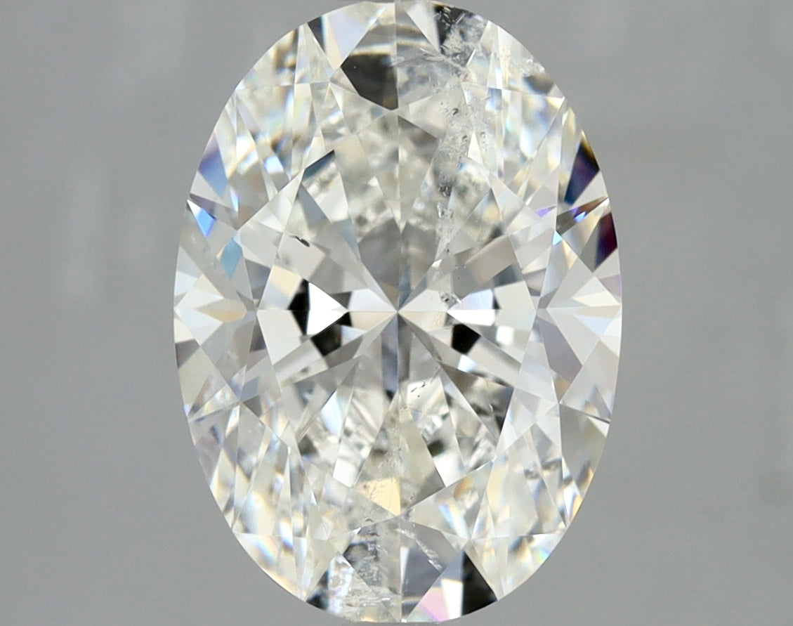 Lab-Grown 2.52 Carat Oval Shape Diamond color H Clarity SI2 With GIA Certificate, precious stones, engagement diamonds
