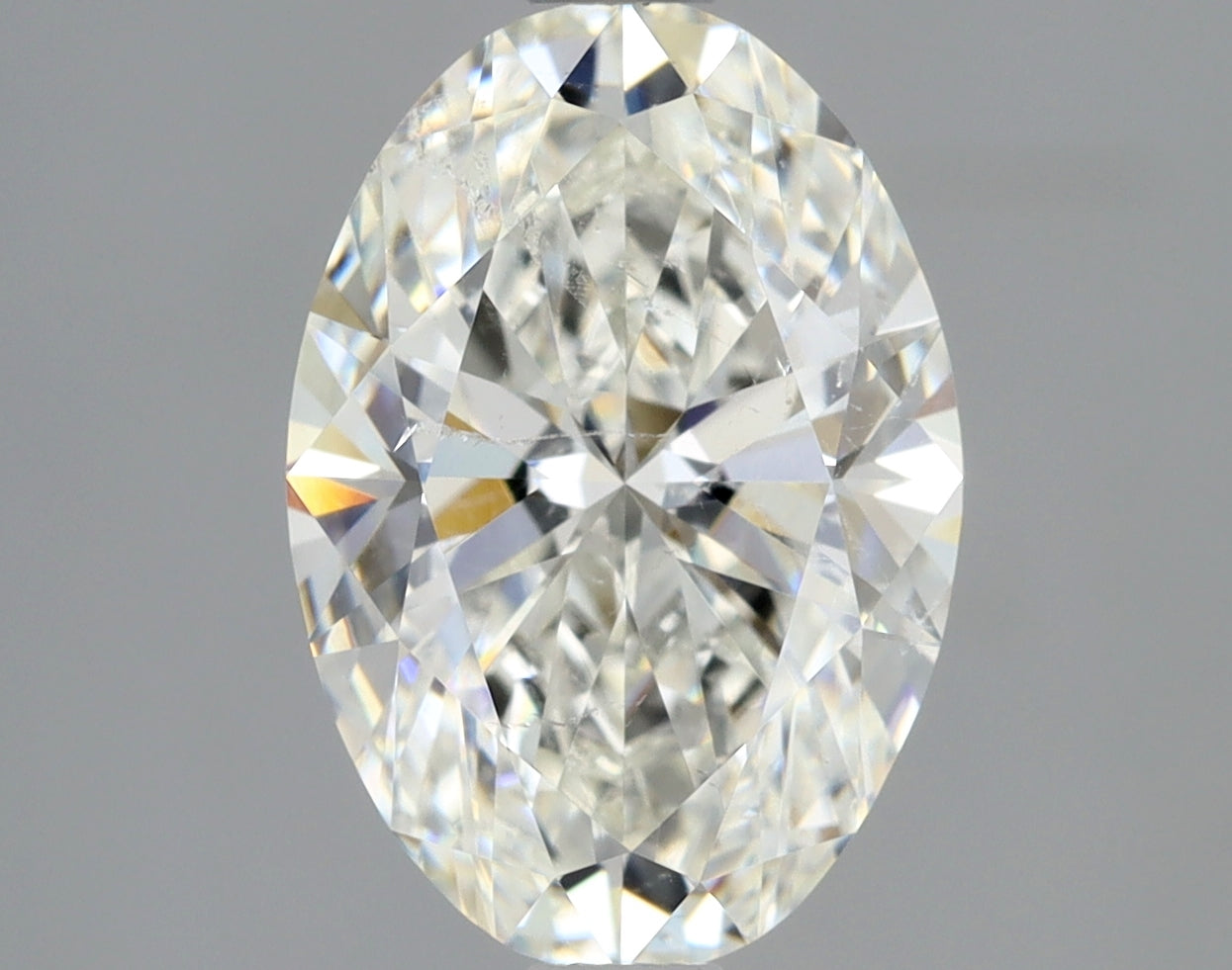 Lab-Grown 2.01 Carat Oval Shape Diamond color I Clarity SI2 With GIA Certificate, precious stones, engagement diamonds