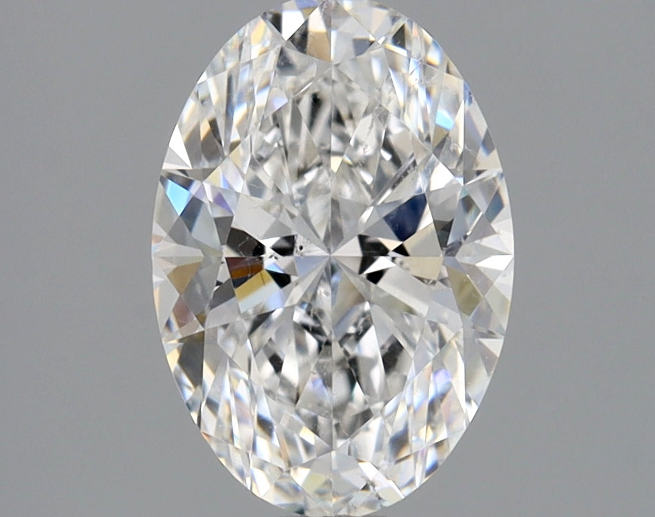 Lab-Grown 1.50 Carat Oval Shape Diamond color F Clarity SI2 With GIA Certificate, precious stones, engagement diamonds