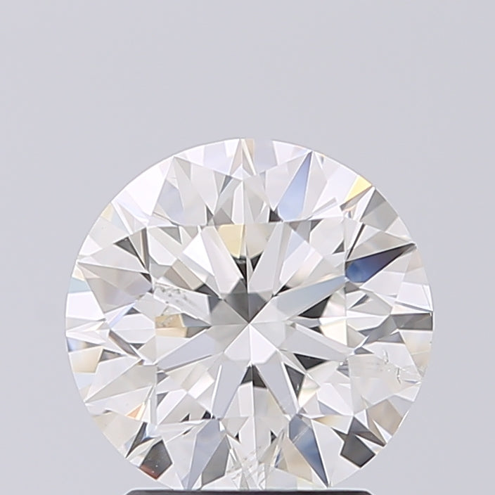 Lab-Grown 2.01 Carat Round Brilliant Diamond color G Clarity SI1 With GIA Certificate, precious stones, engagement diamonds