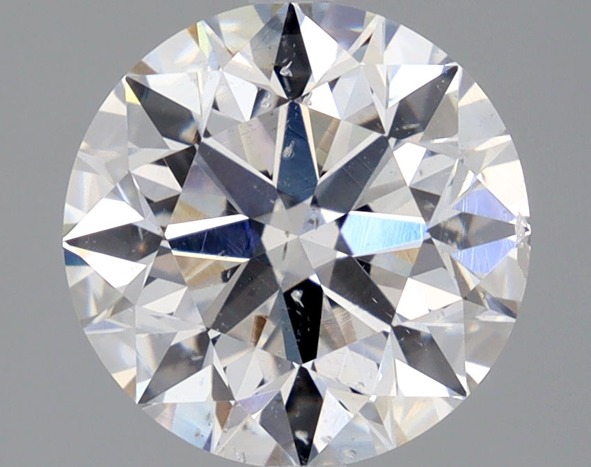 Lab-Grown 2.01 Carat Round Brilliant Diamond color E Clarity SI2 With GIA Certificate, precious stones, engagement diamonds