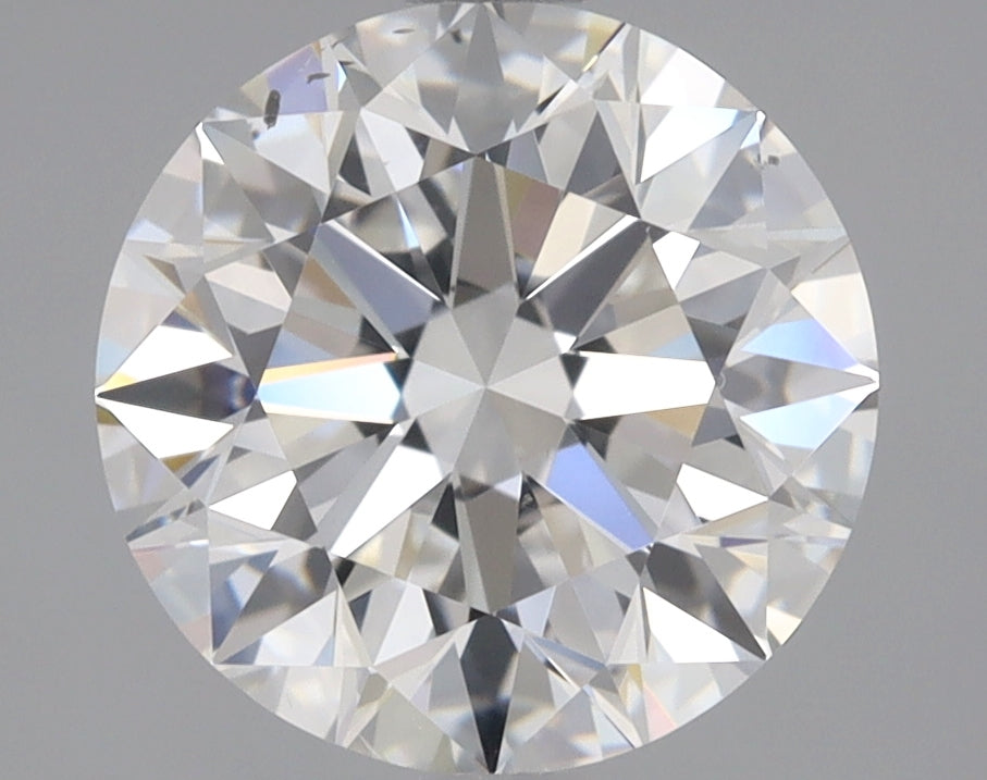 Lab-Grown 2.51 Carat Round Brilliant Diamond color F Clarity SI1 With GIA Certificate, precious stones, engagement diamonds
