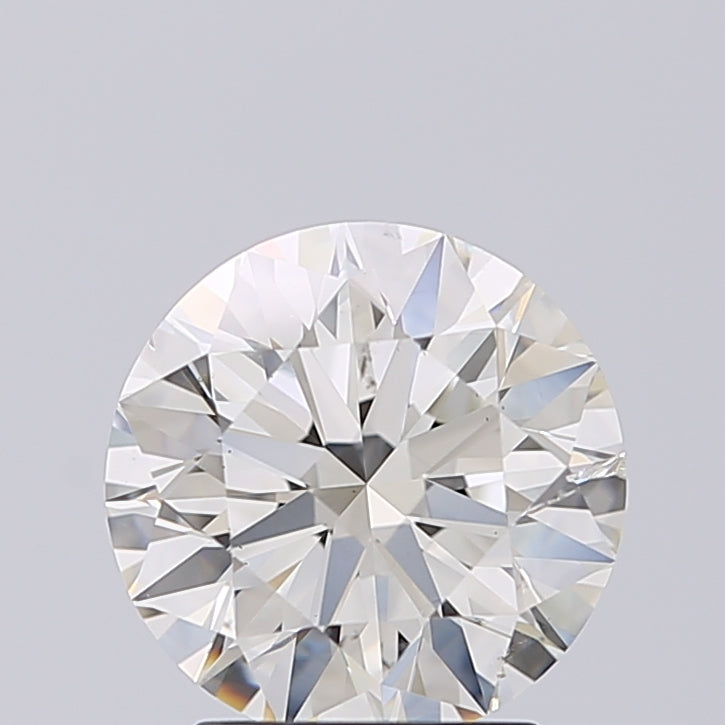 Lab-Grown 2.01 Carat Round Brilliant Diamond color I Clarity SI2 With GIA Certificate, precious stones, engagement diamonds