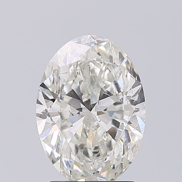 Lab-Grown 1.71 Carat Oval Shape Diamond color H Clarity SI2 With GIA Certificate, precious stones, engagement diamonds