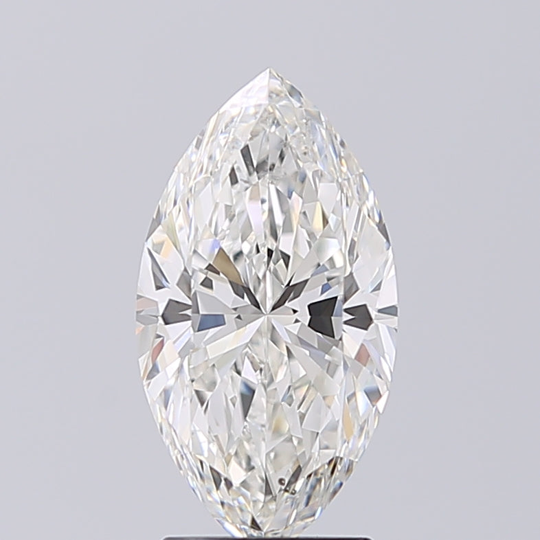 Lab-Grown 2.20 Carat Marquis Shape Diamond color G Clarity SI1 With GIA Certificate, precious stones, engagement diamonds