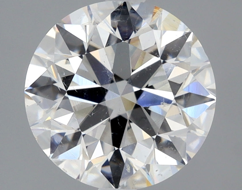 Lab-Grown 2.01 Carat Round Brilliant Diamond color H Clarity SI2 With GIA Certificate, precious stones, engagement diamonds