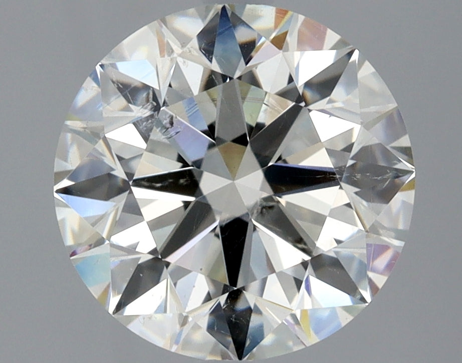 Lab-Grown 2.45 Carat Round Brilliant Diamond color K Clarity SI2 With GIA Certificate, precious stones, engagement diamonds