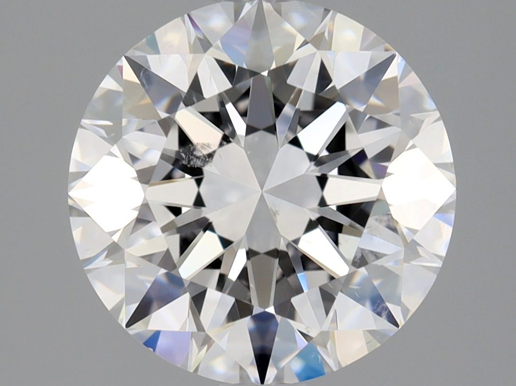 Lab-Grown 2.01 Carat Round Brilliant Diamond color E Clarity SI2 With GIA Certificate, precious stones, engagement diamonds