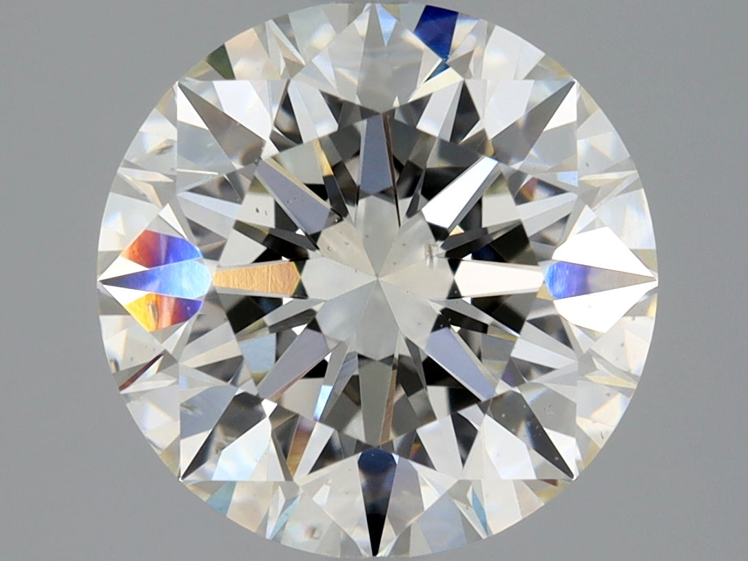 Lab-Grown 2.50 Carat Round Brilliant Diamond color J Clarity SI1 With GIA Certificate, precious stones, engagement diamonds