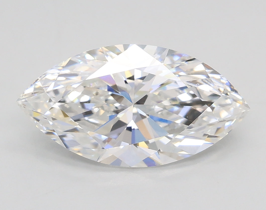 Lab-Grown 2.01 Carat Marquis Shape Diamond color E Clarity VVS2, precious stones, engagement diamonds