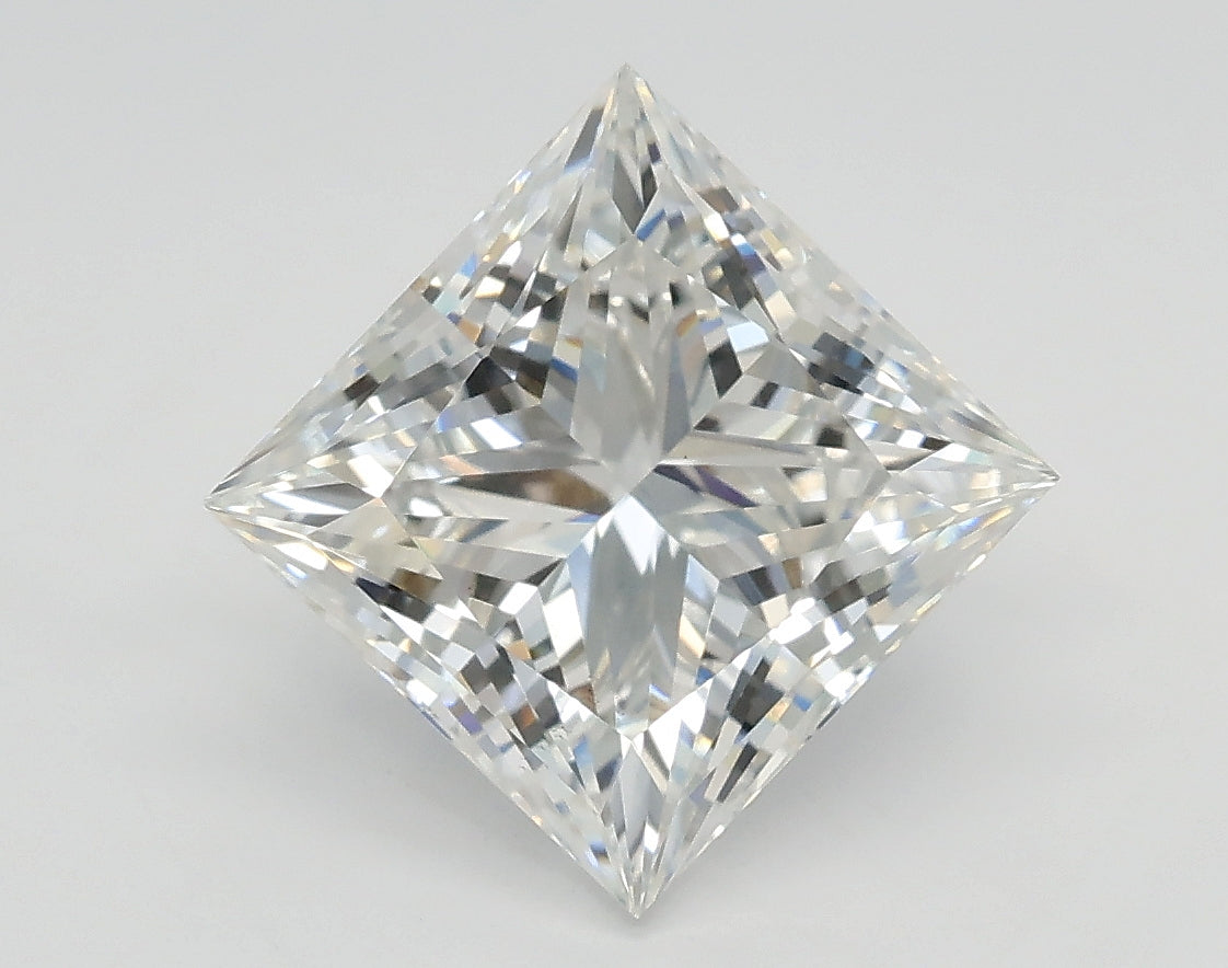 Lab-Grown 2.80 Carat Princess Cut Diamond color D Clarity SI1, precious stones, engagement diamonds