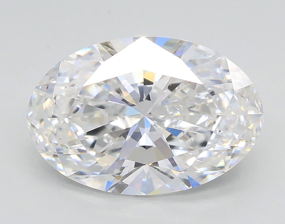 Lab-Grown 2.01 Carat Oval Shape Diamond color D Clarity VS1, precious stones, engagement diamonds