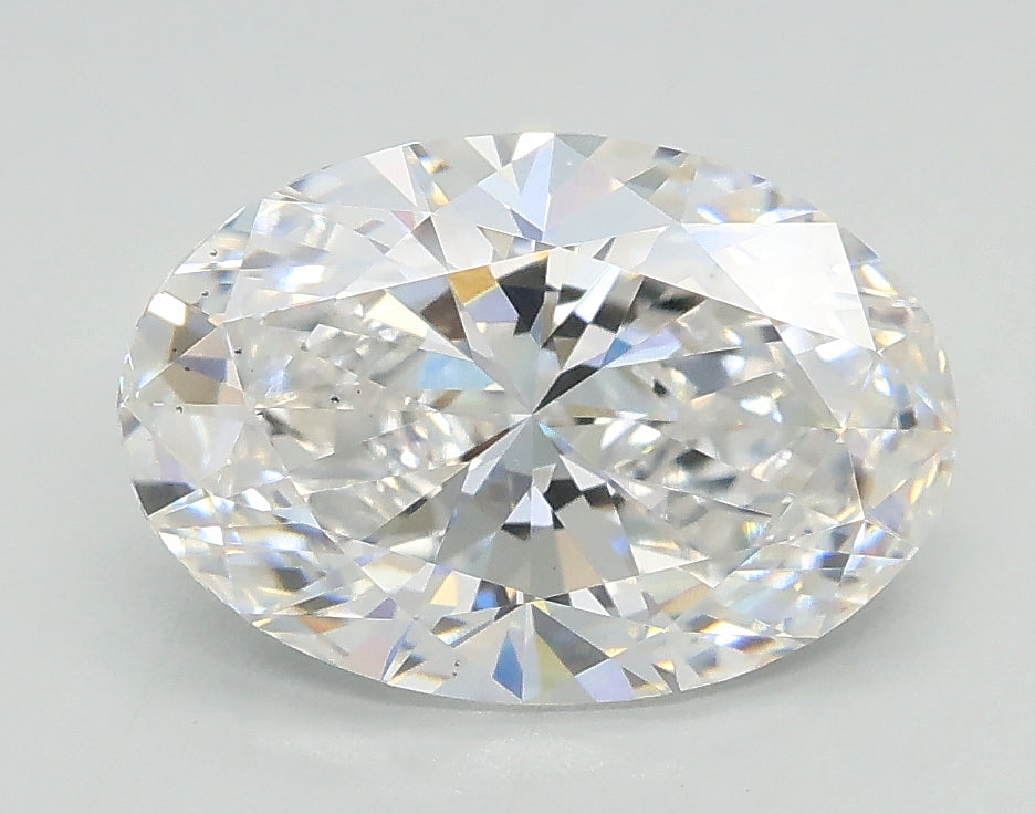 Lab-Grown 2.01 Carat Oval Shape Diamond color E Clarity VS2, precious stones, engagement diamonds