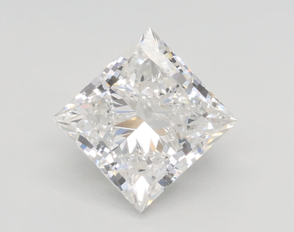 Lab-Grown 1.51 Carat Princess Cut Diamond color F Clarity VS1, precious stones, engagement diamonds