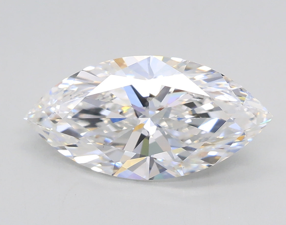 Lab-Grown 2.03 Carat Marquis Shape Diamond color F Clarity VVS2, precious stones, engagement diamonds