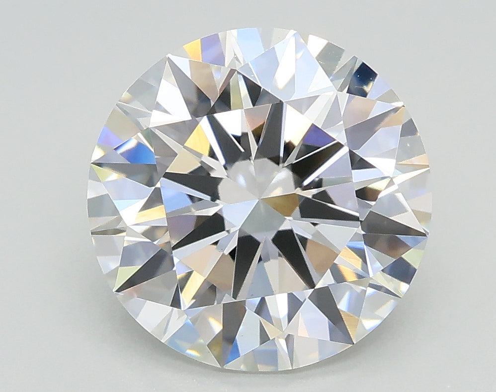 Lab-Grown 3.04 Carat Round Brilliant Diamond color F Clarity VVS2, precious stones, engagement diamonds
