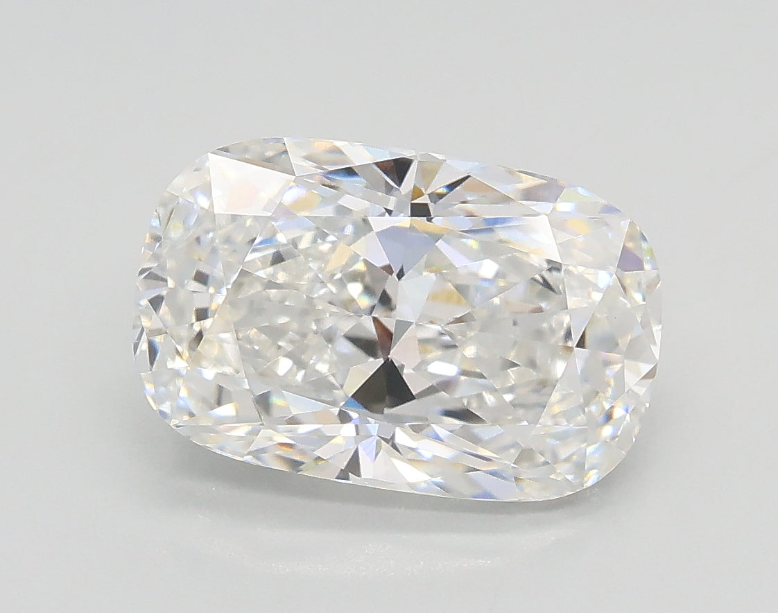 Lab-Grown 2.42 Carat Cushion Modified Brilliant Cut Diamond color E Clarity VVS2, precious stones, engagement diamonds