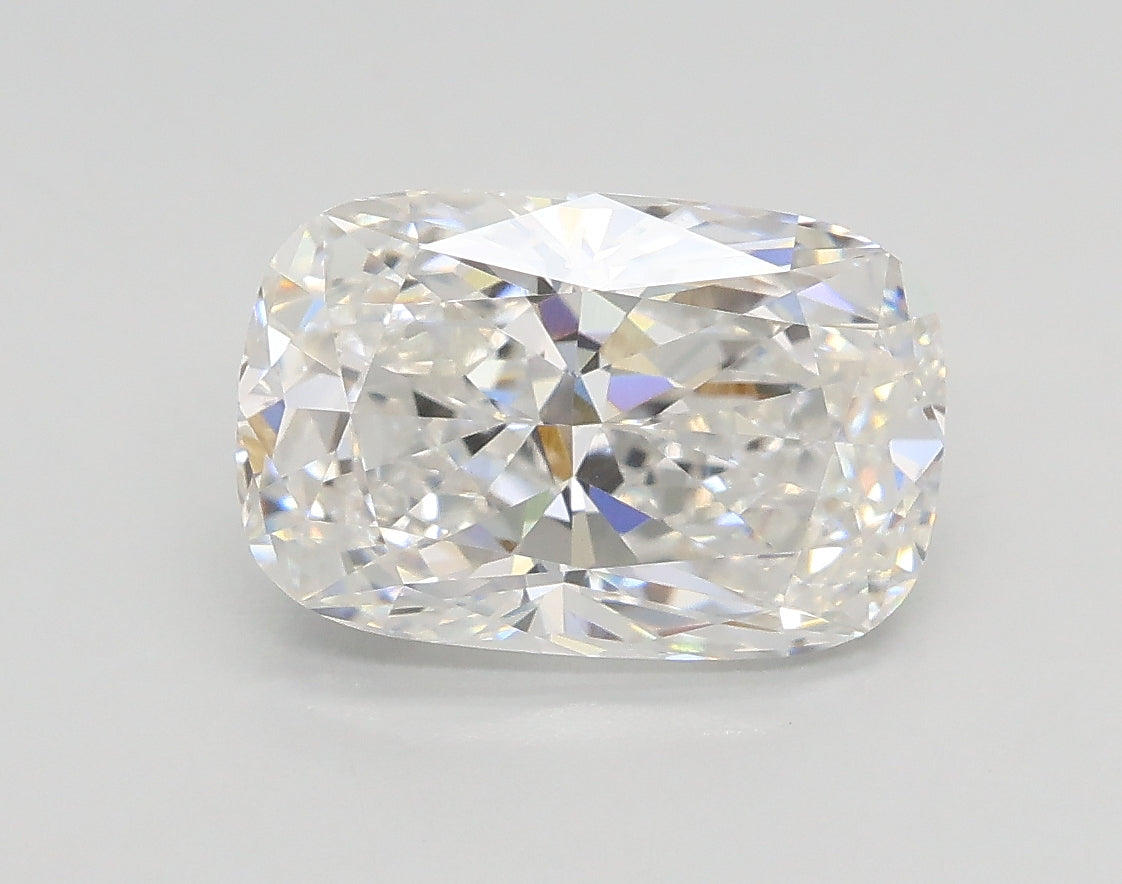 Lab-Grown 2.01 Carat Cushion Modified Brilliant Cut Diamond color E Clarity VVS2, precious stones, engagement diamonds