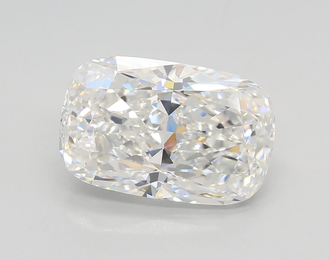 Lab-Grown 2.02 Carat Cushion Modified Brilliant Cut Diamond color E Clarity VVS2, precious stones, engagement diamonds