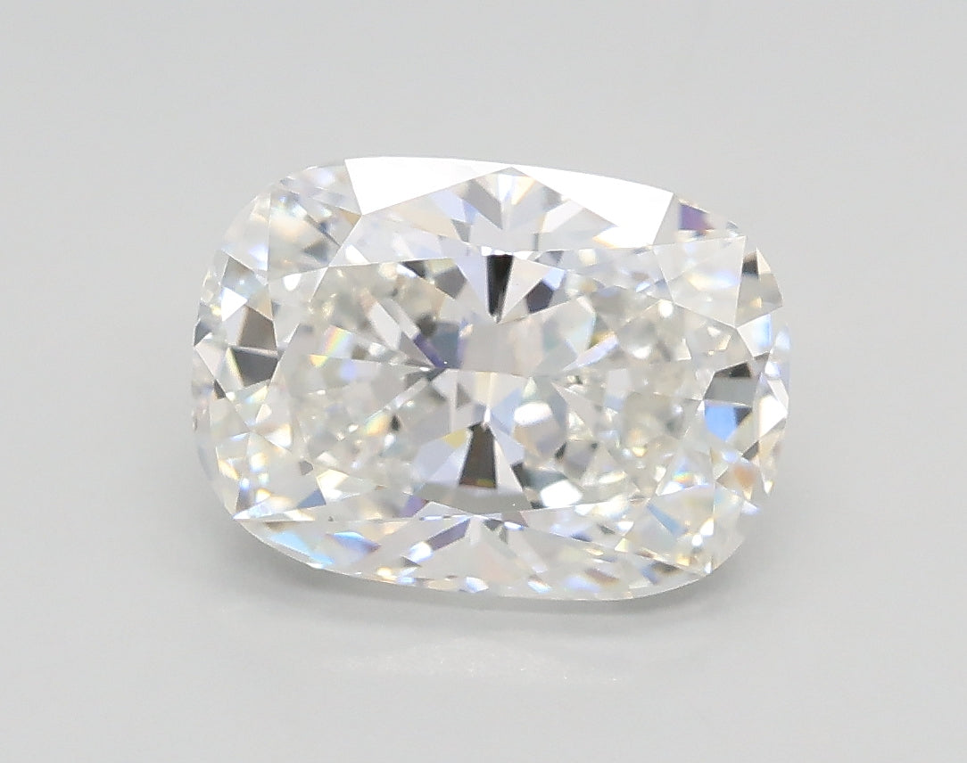 Lab-Grown 2.03 Carat Cushion Modified Brilliant Cut Diamond color E Clarity VVS2, precious stones, engagement diamonds