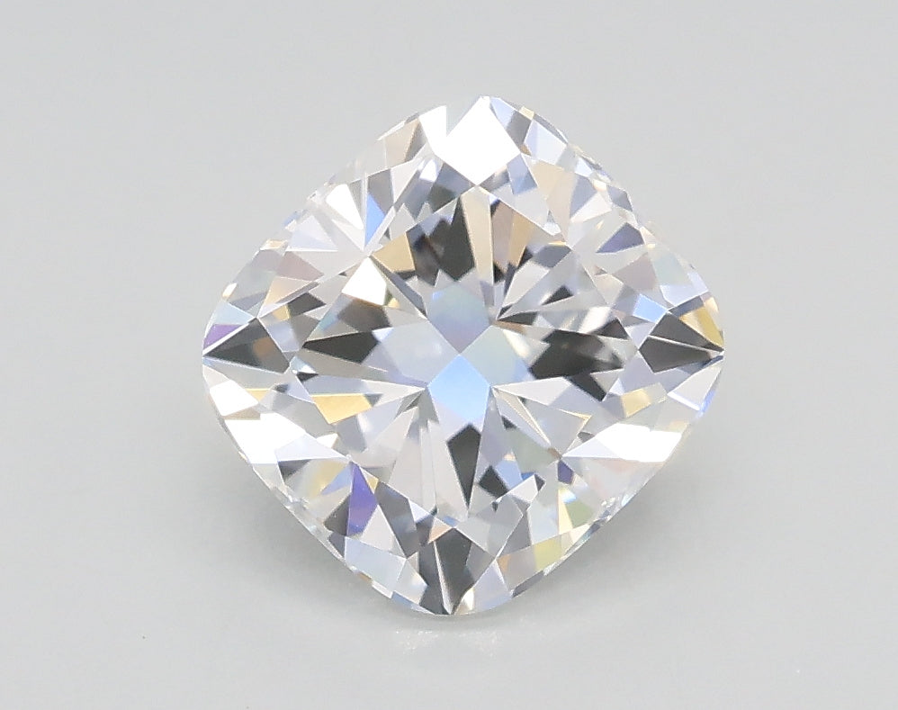Lab-Grown 1.54 Carat Cushion Modified Brilliant Cut Diamond color E Clarity VVS2, precious stones, engagement diamonds