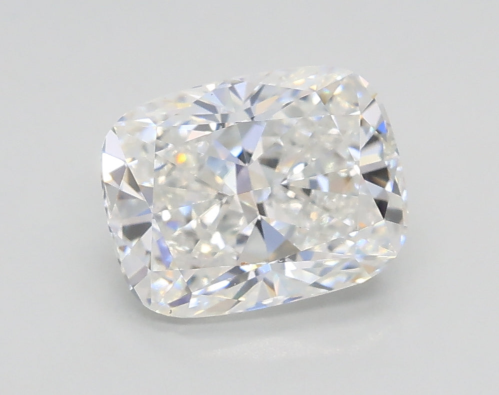 Lab-Grown 1.73 Carat Cushion Modified Brilliant Cut Diamond color E Clarity VS1, precious stones, engagement diamonds