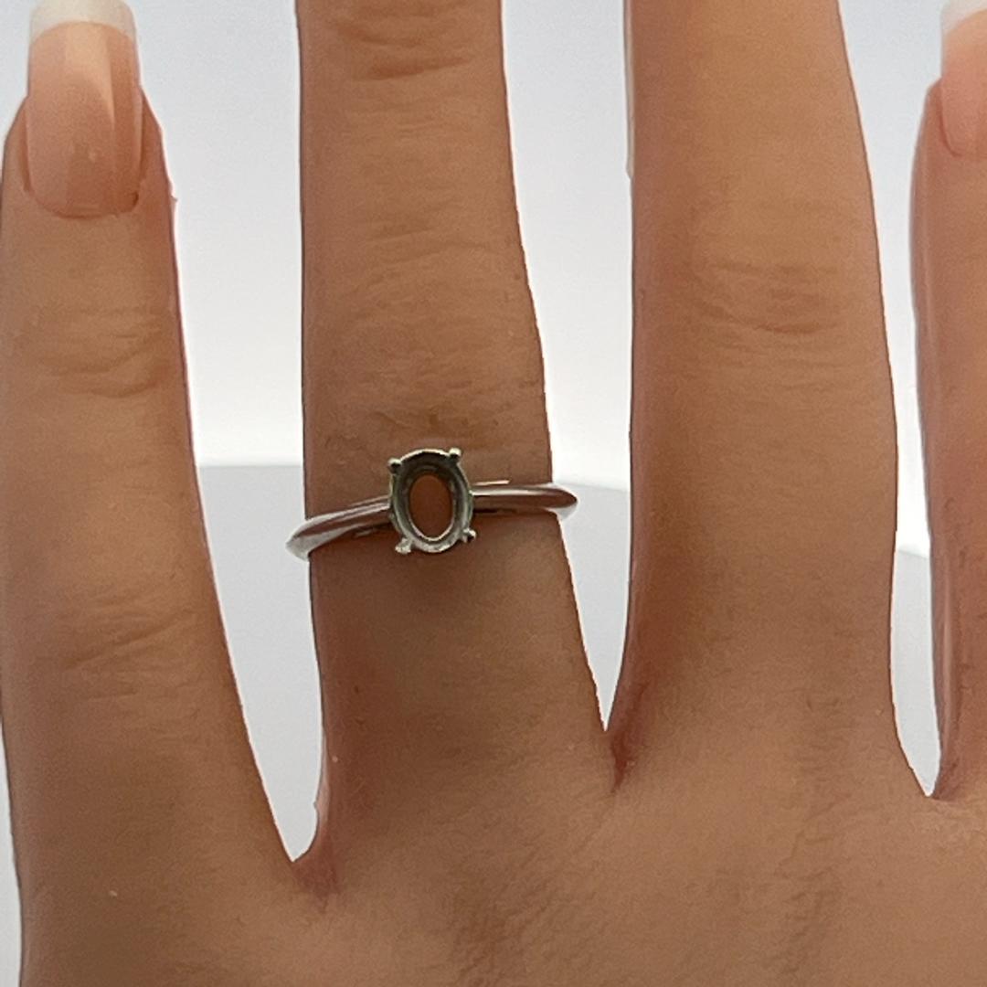 Tiffany & Co Vintage Platinum Semi Mount Ring Fits 6.5mm 1.10ct Center Stone
