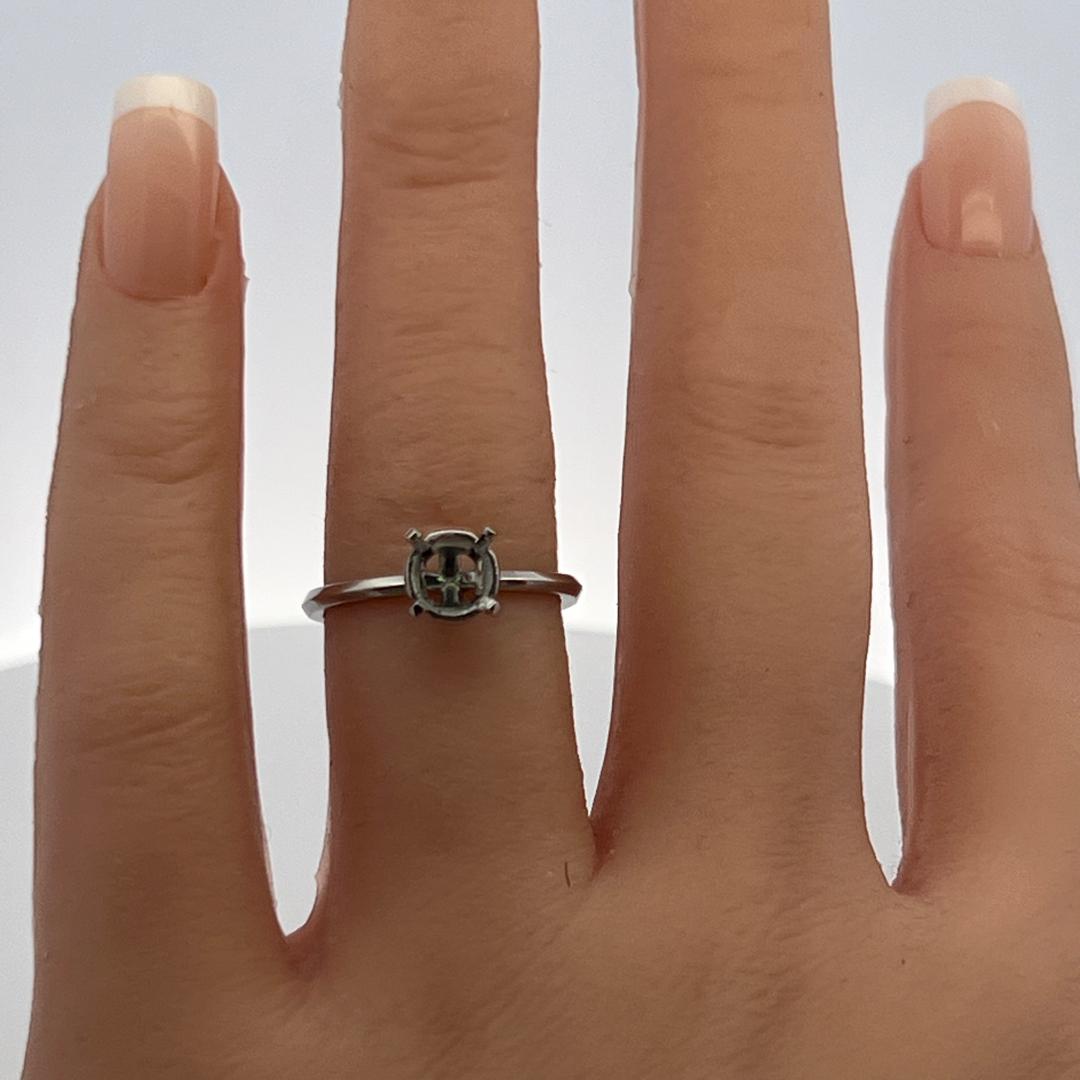 Tiffany & Co Platinum Semi Mount Ring Size 6 Fits 1.15 plus Carat