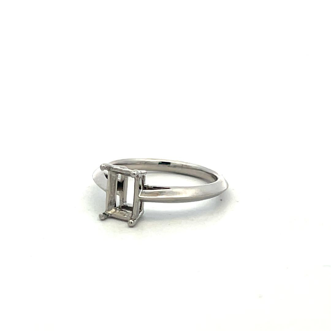 Tiffany & Co Vintage Platinum Semi Mount Ring Fits 8.2mm Holds 1.20ct Stone