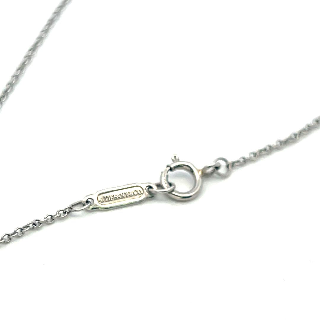 Tiffany & Co 18K Two Tone Gold Cross Pendant Necklace 0.35ct Round F VS Diamonds