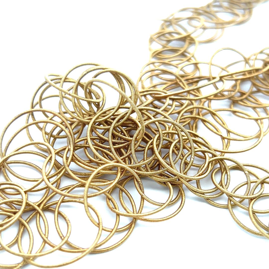 Buccellati Hawaii Vintage 18K Yellow Gold Link Necklace 40 Inch