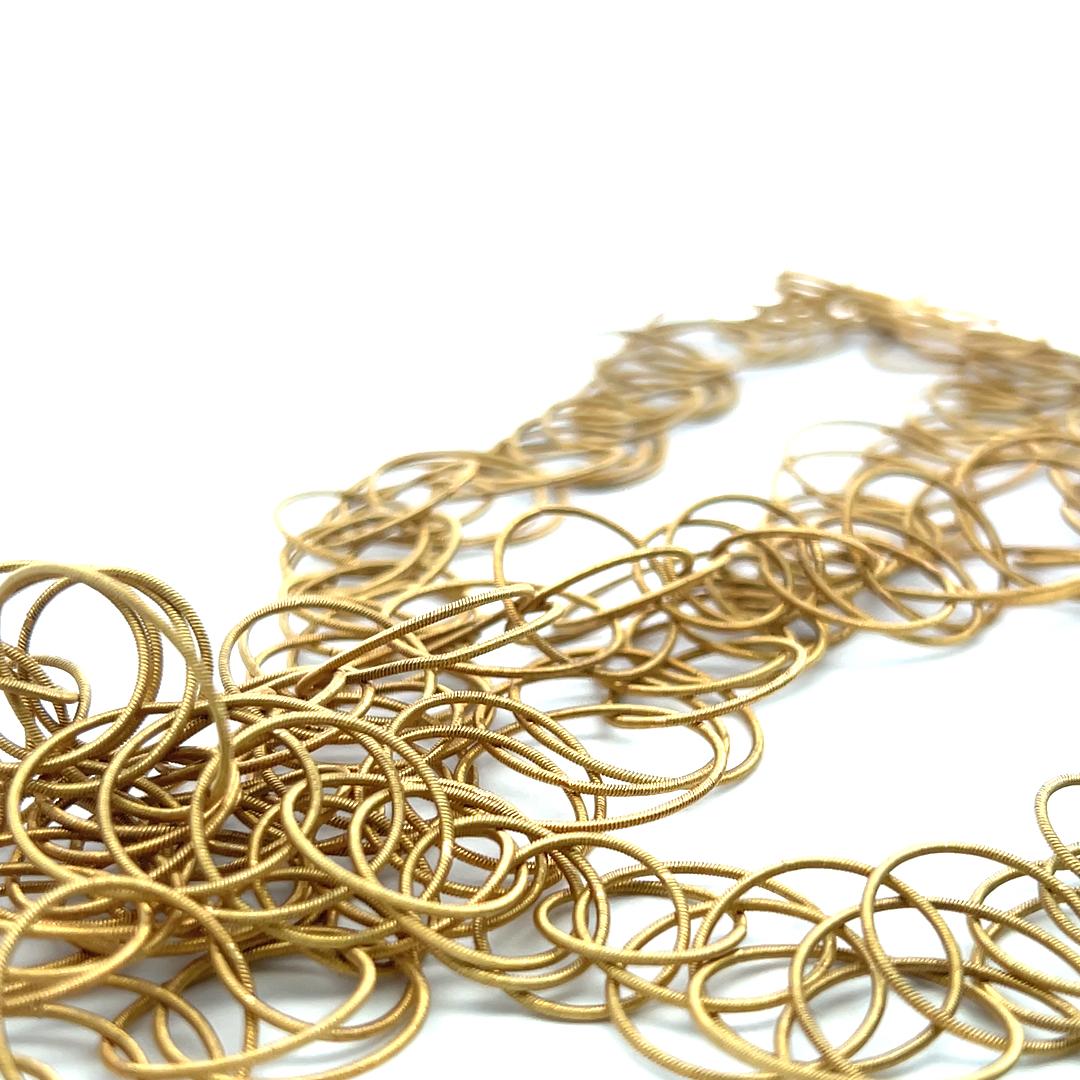 Buccellati Hawaii Vintage 18K Yellow Gold Link Necklace 40 Inch