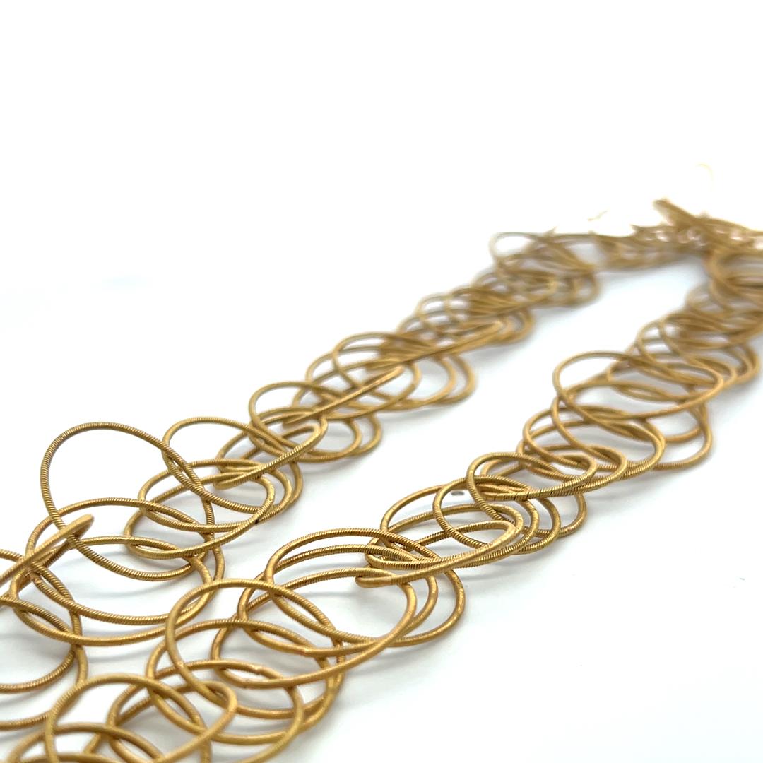 Buccellati Hawaii Vintage 18K Yellow Gold Link Necklace 40 Inch