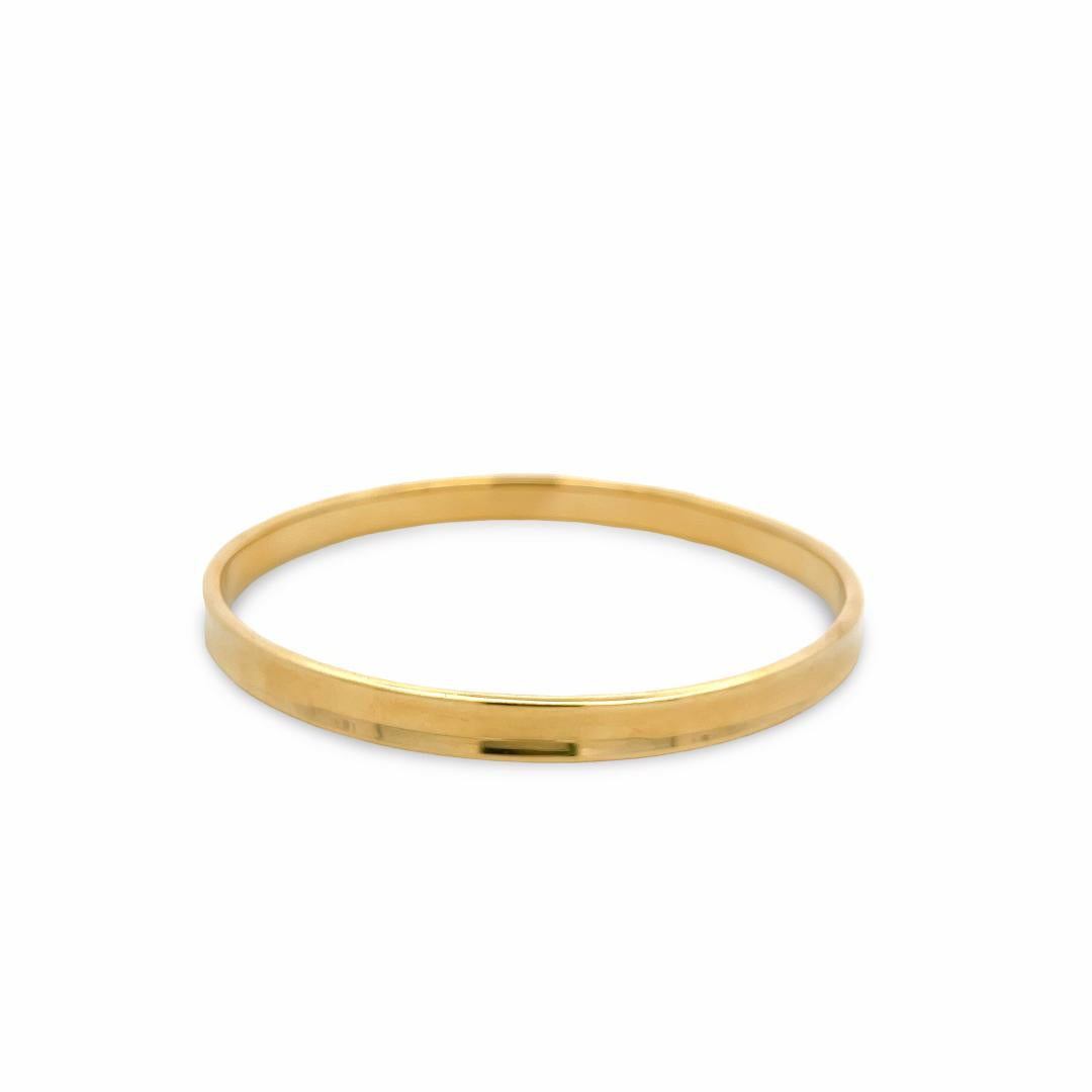 Tiffany & Co 18 Karat Yellow Gold Bangle Bracelet 27.9 Grams Size 6.75